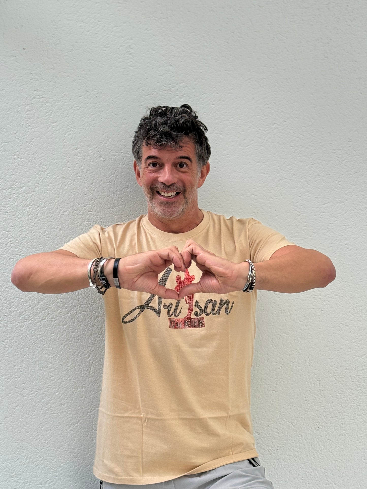 T-shirt à strass et paillettes