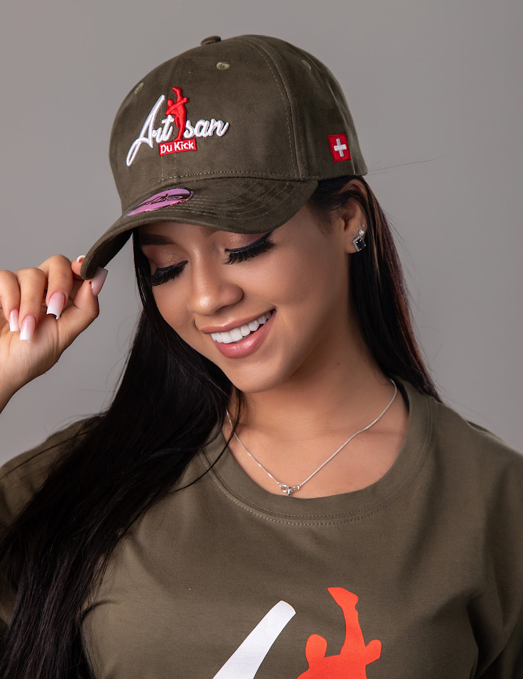 Casquettes en daim