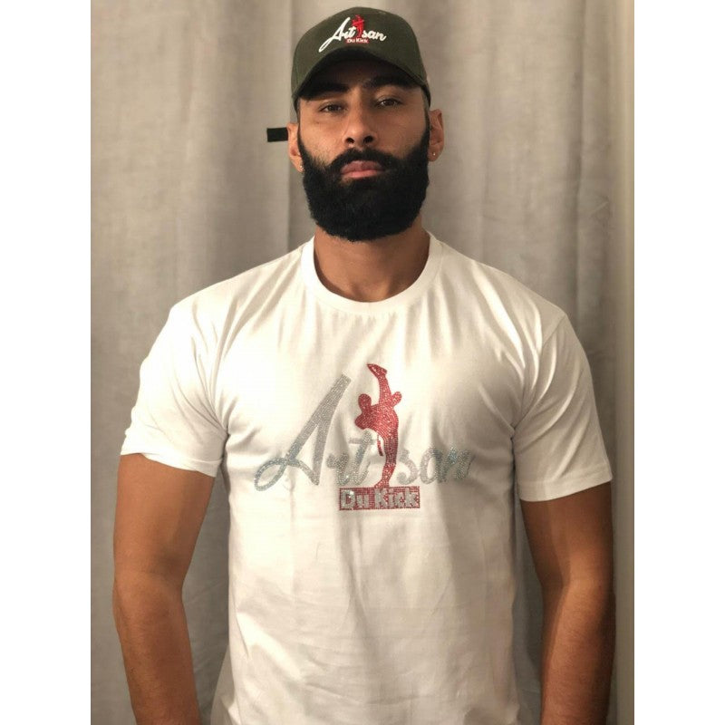T-shirt à strass et paillettes
