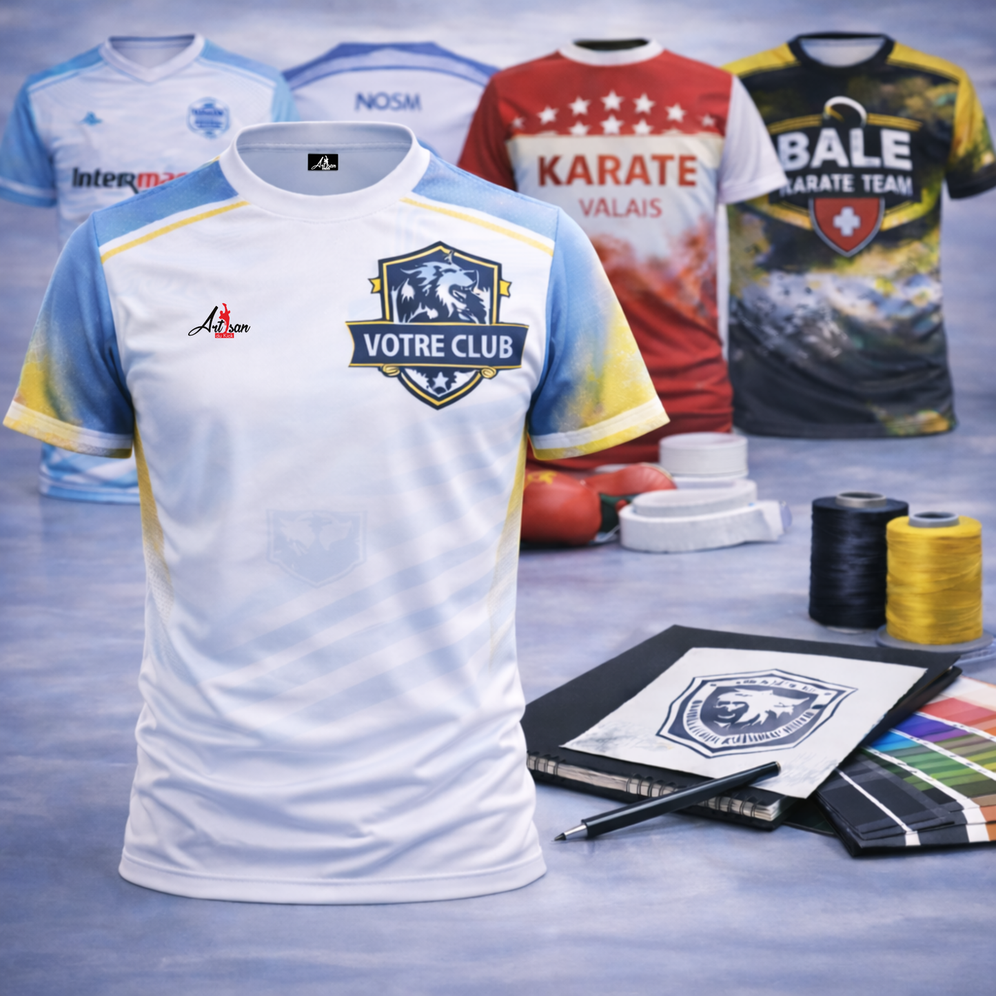 T-shirt club personnalisé – Design gratuit